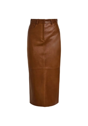 Nour Hammour Nour Hammour panelled skirt - Brown