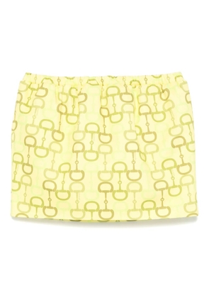 Gucci printed mini skirt - Yellow