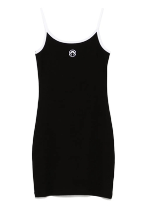 Marine Serre moon-logo jersey dress - Black