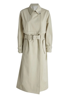 Del Core gabardine trench coat - Neutrals
