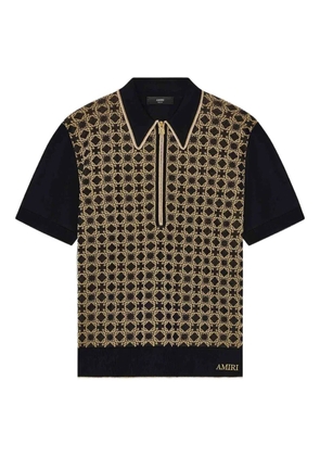 AMIRI zip detail ribbed T-shirt - Black