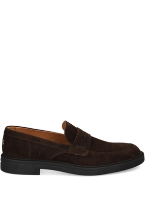 BOSS penny-strap loafers - Brown