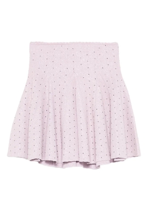 SANDRO elasticated-waistband mini skirt - Purple