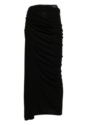 Christopher Esber draped maxi skirt - Black
