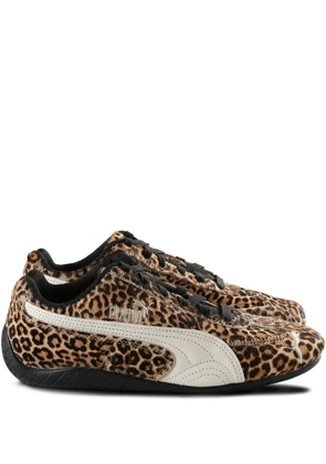 PUMA leopard-print sneakers - Brown