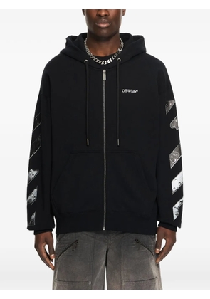 Off-White Metal Arrow zip-up hoodie - Black