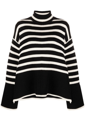 TOTEME Signature stripe knitted jumper - Black
