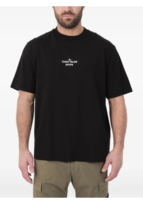 Stone Island logo-print T-shirt - Black