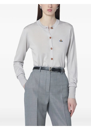 Vivienne Westwood orb-embroidered cardigan - Grey
