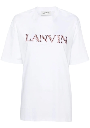 Lanvin logo-patches cotton T-shirt - White