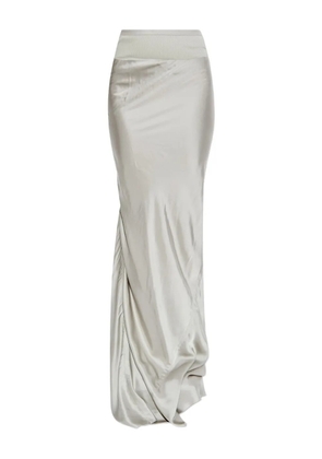 Rick Owens ribbed-waistband skirt - Silver