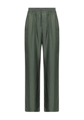 Golden Goose striped elastic-waist trousers - Green