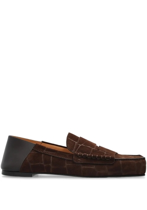 Jacquemus The Carré suede loafers - Brown