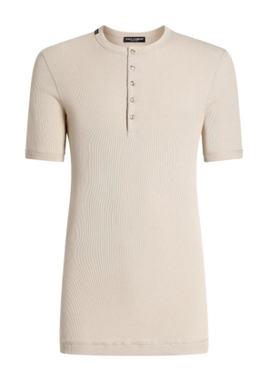 Dolce & Gabbana serafino cotto T-Shirt - Neutrals