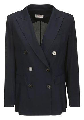Alberto Biani double-breasted blazer - Blue