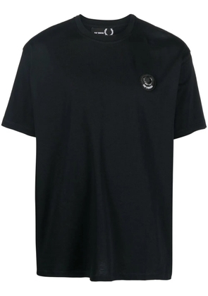 Raf Simons logo-patch short-sleeved T-shirt - Black