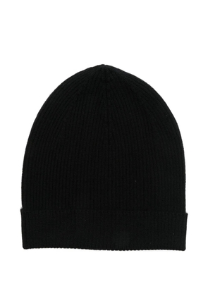 Rick Owens ribbed cashmere beanie - Black