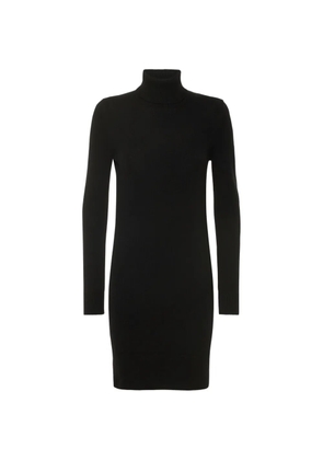 Michael Kors high-neck cashmere mini dress - Black