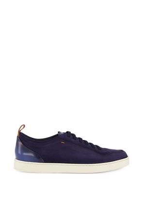 Santoni suede sneakers - Blue