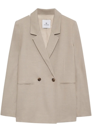 ANINE BING Diana double-breasted blazer - Neutrals