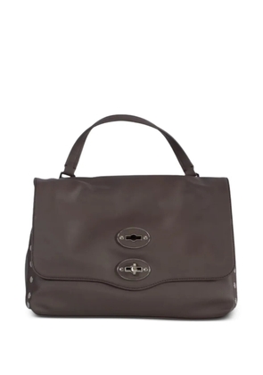 Zanellato small Postina® stud-detail tote bag - Brown