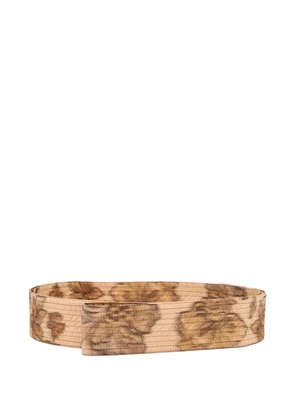 OUR LEGACY flower-jacquard belt - Neutrals