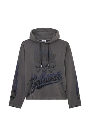 GCDS graphic-print hoodie - Grey