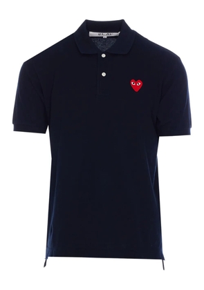 Comme Des Garçons Play heart-patch polo shirt - Blue