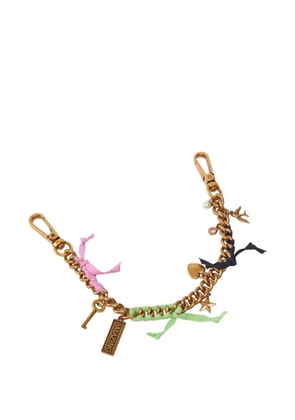 PINKO chain-link ribbon keyring - Gold