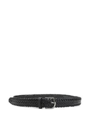 Giorgio Armani braided leather belt - Black