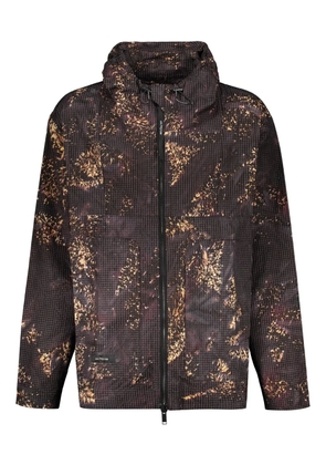 ISO.POETISM abstract-print jacket - Black