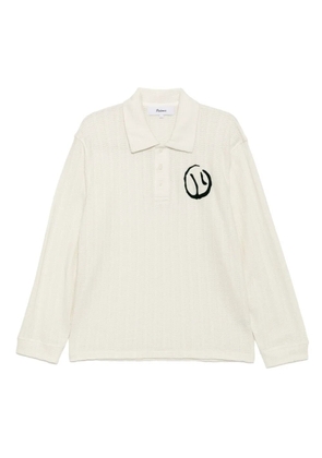 Palmes Motif rugby polo shirt - Neutrals