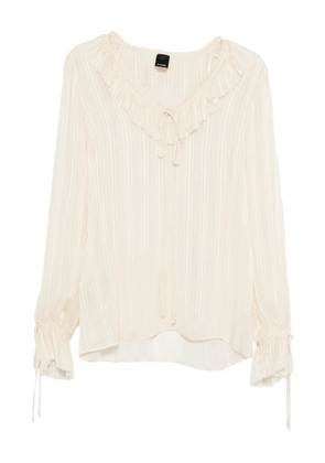PINKO Biddy ruffled blouse - Neutrals