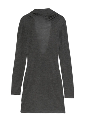 Aya Muse long-sleeve mini dress - Grey