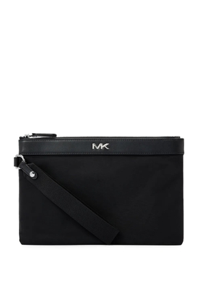 Michael Kors logo-plaque travel pouch - Black