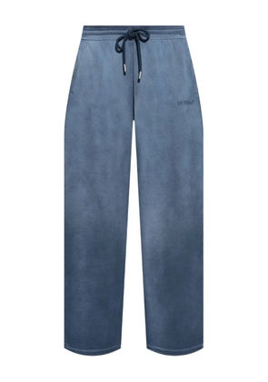 Off-White drawstring track pants - Blue