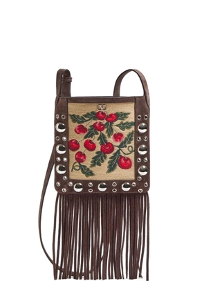 Valentino Garavani small Nellcôte Cherryfic-motif shoulder bag - Neutrals