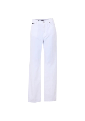 Dolce & Gabbana five-pocket logo jeans - White