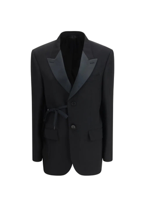 Balenciaga tuxedo-lapels blazer - Black
