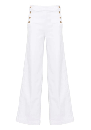 FRAME high-waisted wide jeans - White