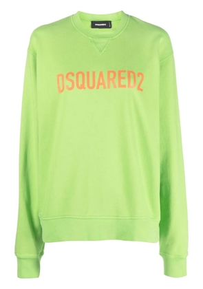 DSQUARED2 logo embroidered sweatshirt - Green