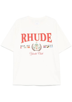 RHUDE graphic-print T-shirt - White