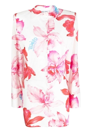 The Attico Margot floral-print minidress - Pink