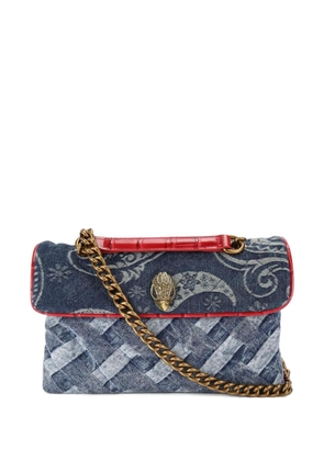 Kurt Geiger London Kesington woven denim shoulder bag - Blue