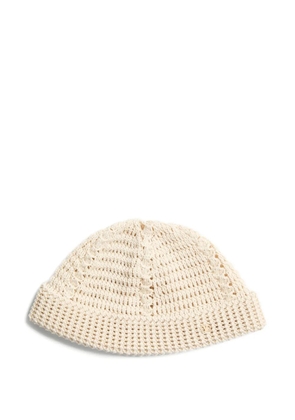 Valentino Garavani VLogo Signature knitted beanie hat - Neutrals