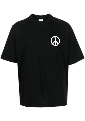 COUNTY OF MILAN peace-logo short-sleeve T-shirt - Black