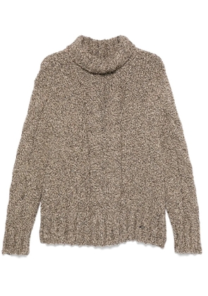 Kiton marl-knit sweater - Brown