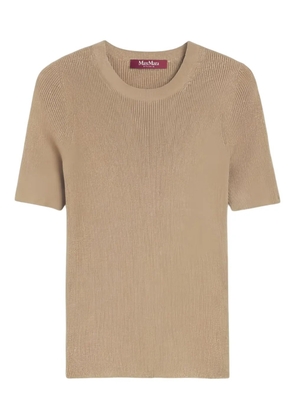 Max Mara crew-neck ribbed sweater - Neutrals
