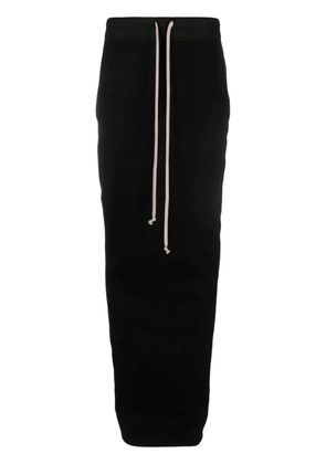 Rick Owens DRKSHDW Pillar drawstring-waist maxi skirt - Black