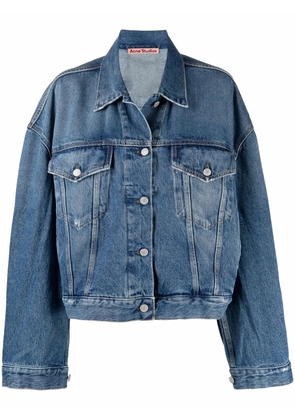 Acne Studios cropped denim jacket - Blue